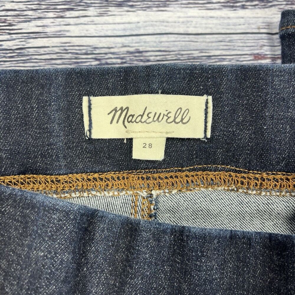 Madewell Pull On Skinny Flare High Rise Havenley Blue Jeans, Women’s Size 28 - Picture 4 of 7